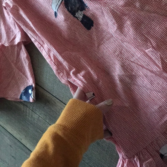 Zara Basic Pocketed Stripe Ruffle Toucan Dress - Picture 11 of 11